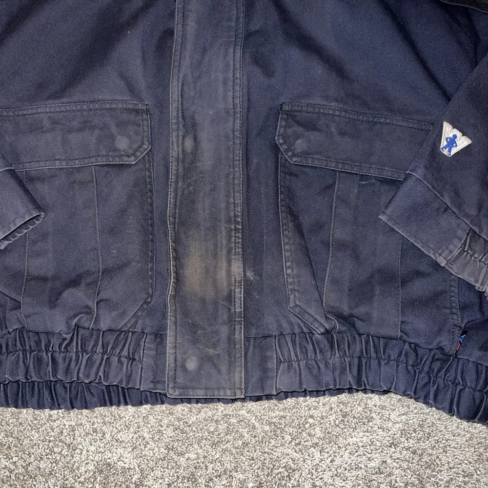 Vintage Workrite FR Work Jacket Mens L Full Zip Canvas Bomber ATPV